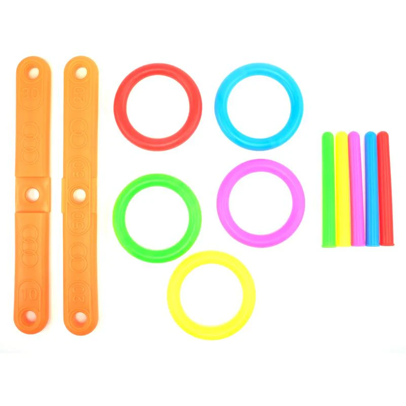 12 Pack Multicolour Ring Toss Collapsible Game - 40cm x 16.5cm - Image 2