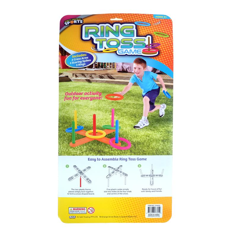 12 Pack Multicolour Ring Toss Collapsible Game - 40cm x 16.5cm - Image 3