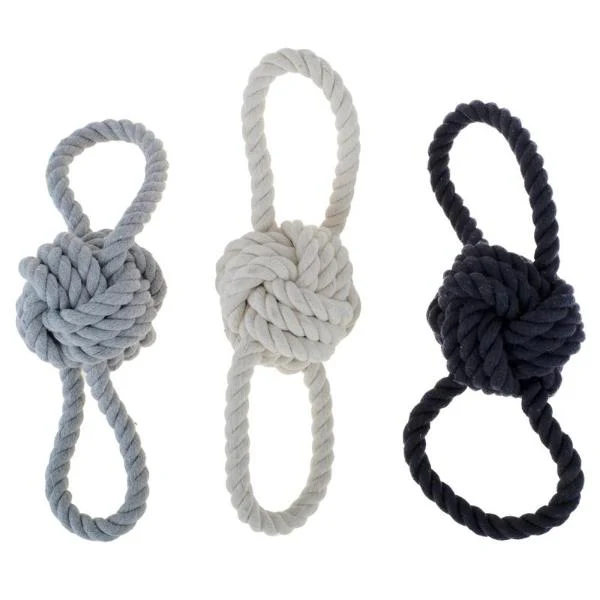 Rope Toy Double Loop Medium 24cm x 8.3cm Assorted Colours - Image 4