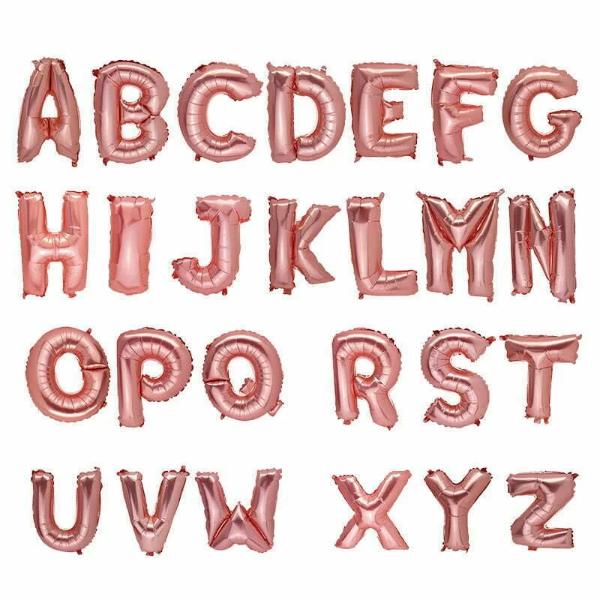 Rose Gold Foil Balloon G - 36cm