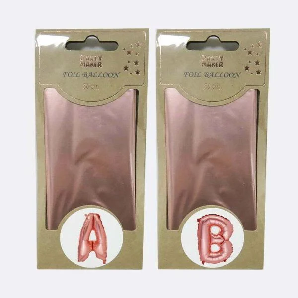 Rose Gold Foil Balloon G - 36cm - Image 3