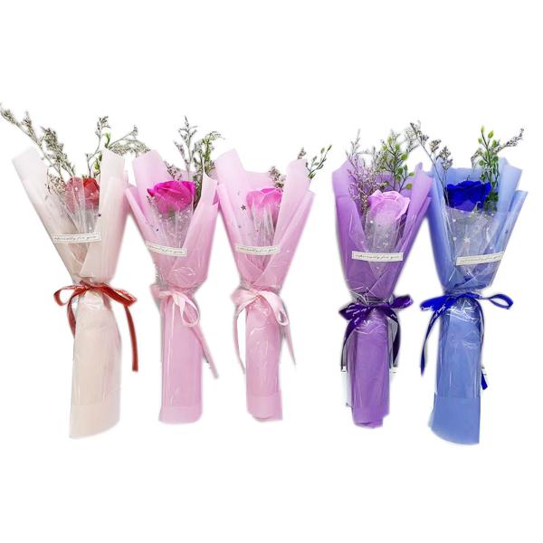 Flower Bouquet - Rose & Baby Breath