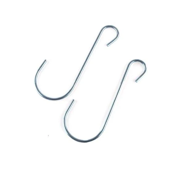 2 Pack Zinc Plated S Hook - 13.5cm x 5cm x 0.35cm - Image 2