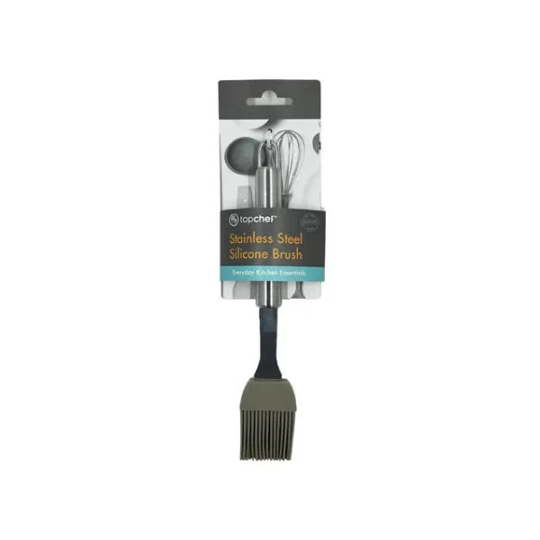 Stainless Steel Silicone Brush - 22.5cm