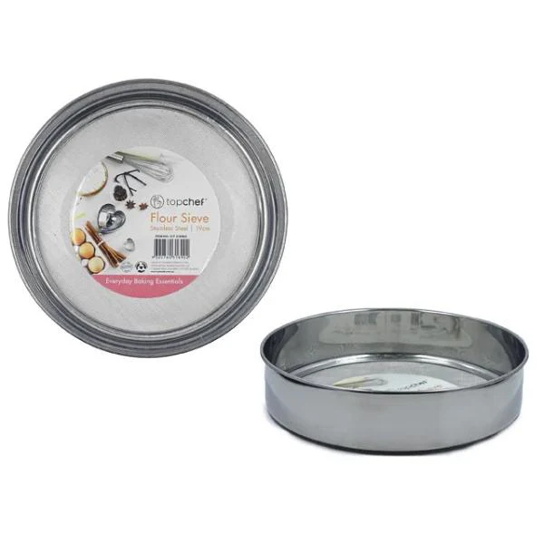 Stainless Steel Flour Sieve - 19cm x 4.5cm