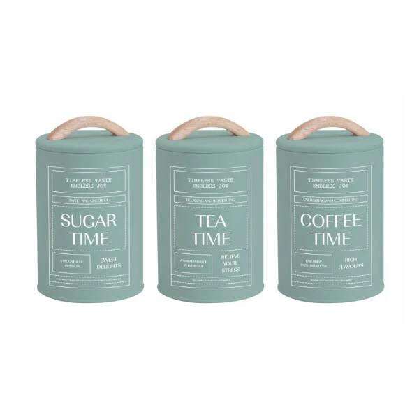 Sage Green Metal Storage - 11cm x 19cm