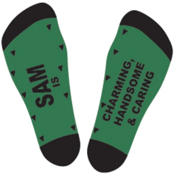 Black & Green Sam Bamboo Socks