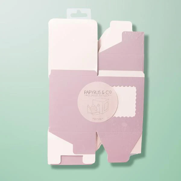 6 Pack Single Pastel Lilac Scalloped Cupcake Box - Image 5