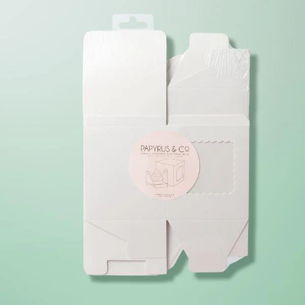 6 Pack Single White Scalloped Cupcake Box - Image 5