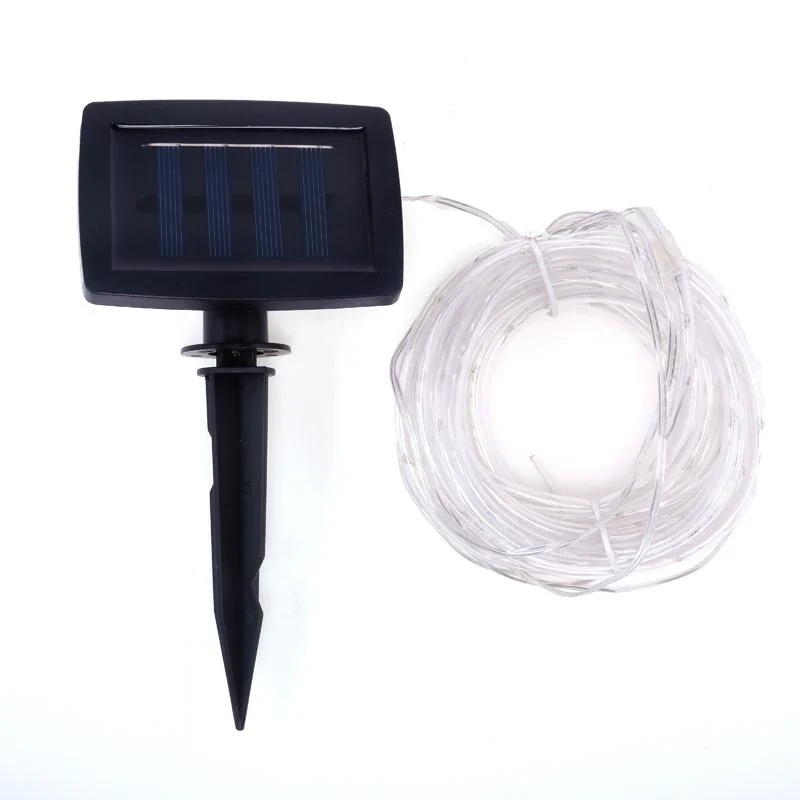 Scarlet Red Led Solar Rope Light - 700cm - Image 2