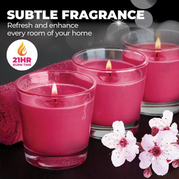 Orchard Blossom Glasslight Scented Candle - 7cm - Image 3