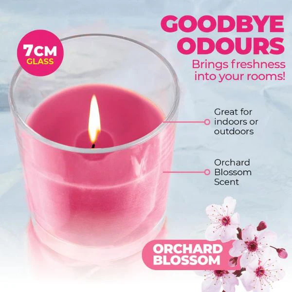 Orchard Blossom Glasslight Scented Candle - 7cm - Image 4
