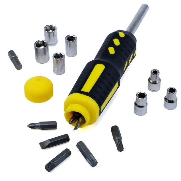 25 Pack Screwdriver Handle With Socket & Driver Bit Set - Image 2