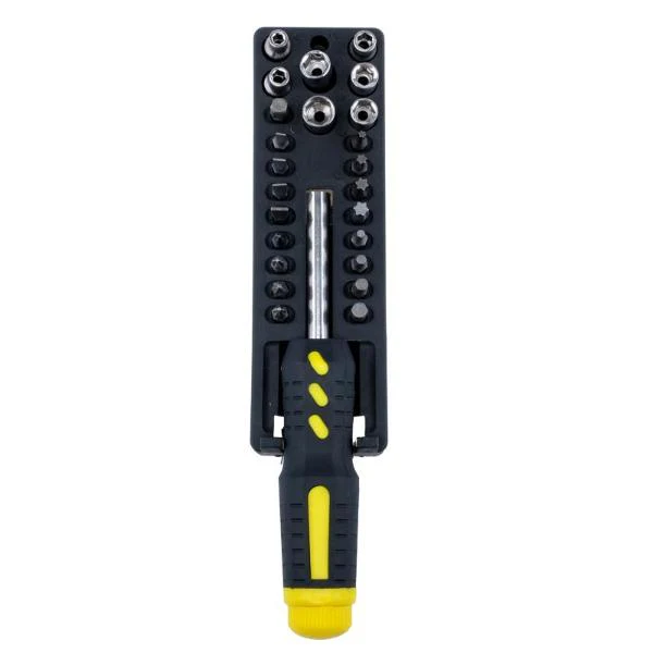 25 Pack Screwdriver Handle With Socket & Driver Bit Set - Image 4