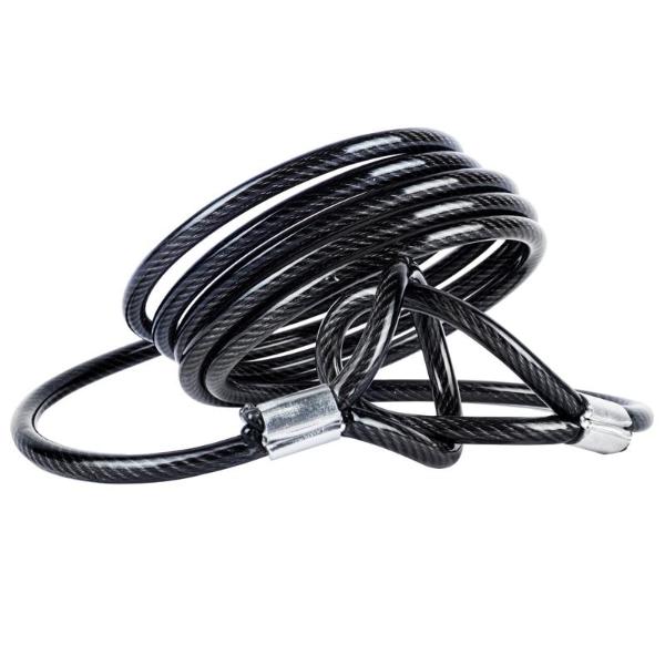 Black PVC Security Cable - 180cm x 0.6cm - Image 2