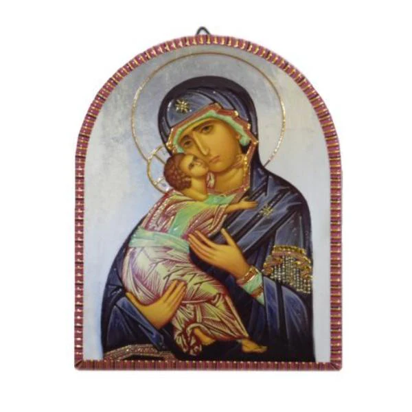 Semi Circular Top Shape Religious Ceramic Stand - 11.5cm x 14.5cm