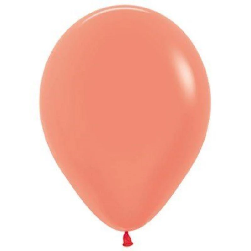Sempertex 25 Pack Neon Orange Latex Balloons - 30cm