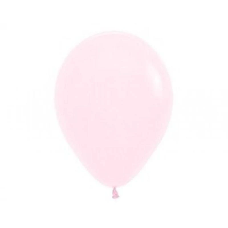 Sempertex 50 Pack Pastel Matte Pink Latex Balloons - 12cm