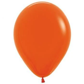 Sempertex 50 Pack Standard Orange Latex Balloons - 12cm