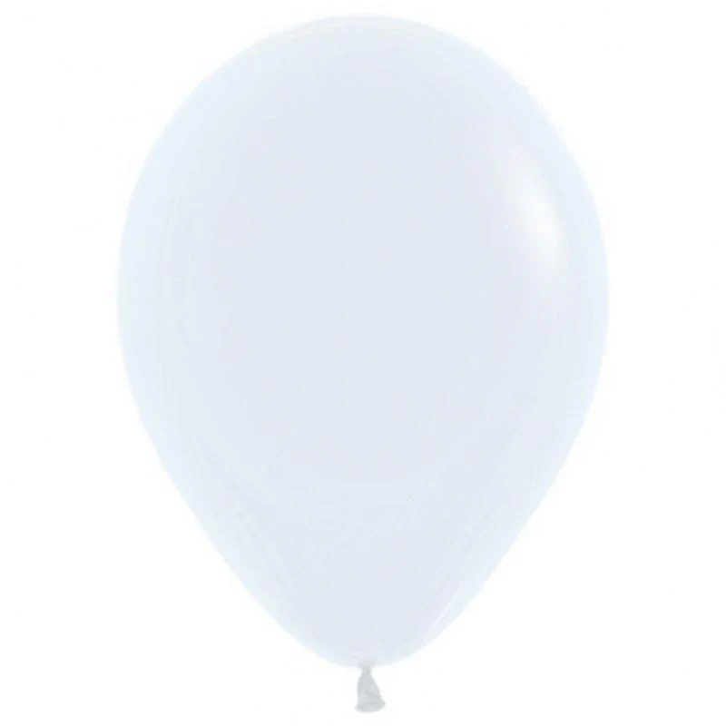 Sempertex 50 Pack White Latex Balloons - 12cm