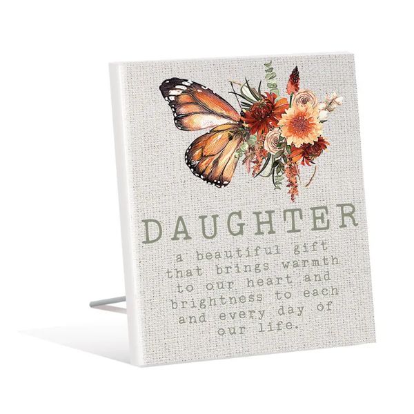 Cinnamon Daughter Sentiment Plaque - 12cm x 15cm