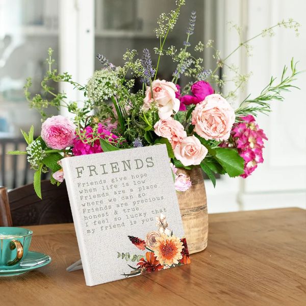 Cinnamon Friends Sentiment Plaque - 12cm x 15cm - Image 2