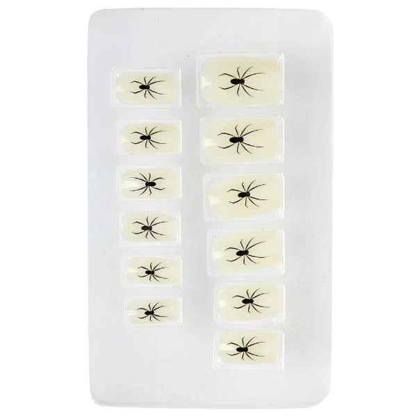 Self Adhesice Glow In The Dark Spider Nails