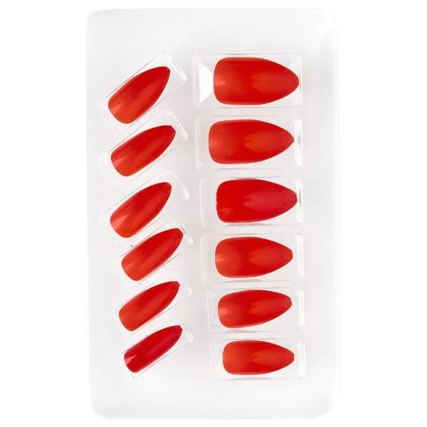 Self Adhesice Red Stiletto Nails