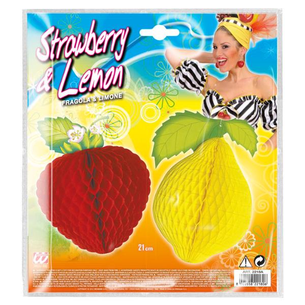 2 Pack Honeycomb Fruits - 52cm - Image 2