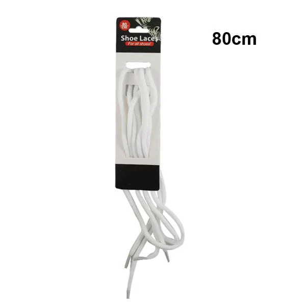 White Shoe Laces - 80cm