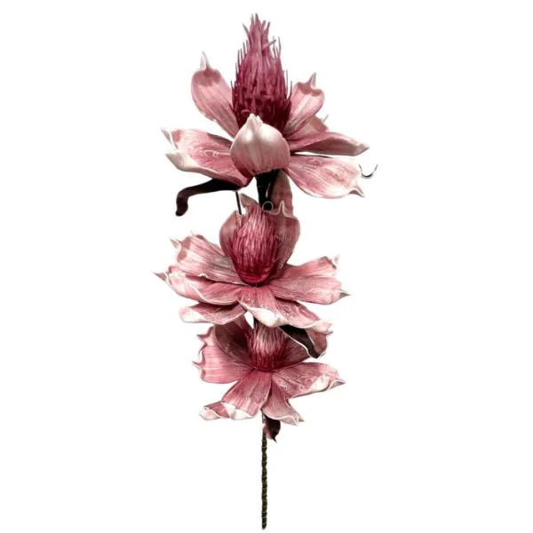 3 Bud Silicon Flowers - 70cm - Image 13
