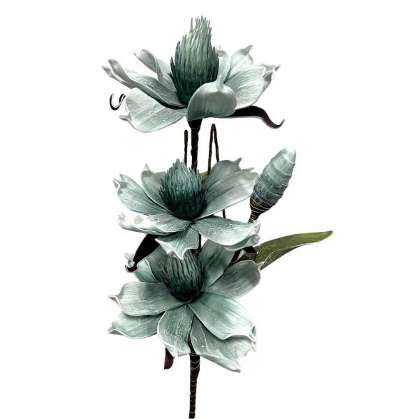 3 Bud Silicon Flowers - 70cm - Image 14