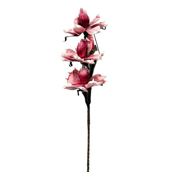 3 Bud Silicon Flowers - 70cm - Image 16