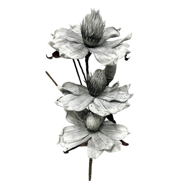 3 Bud Silicon Flowers - 70cm - Image 20