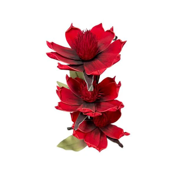 3 Bud Silicon Flowers - 70cm - Image 5