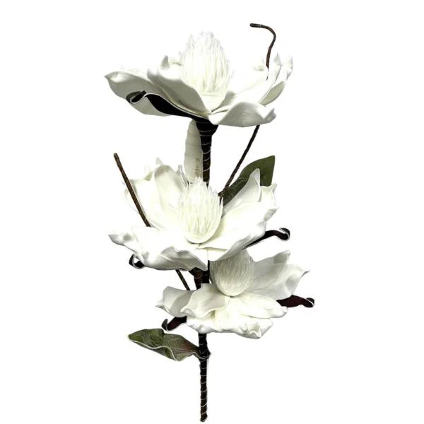 3 Bud Silicon Flowers - 70cm - Image 8