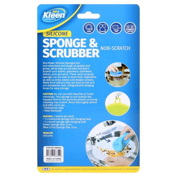 2 Pack Silicone Dish Sponge - Image 2