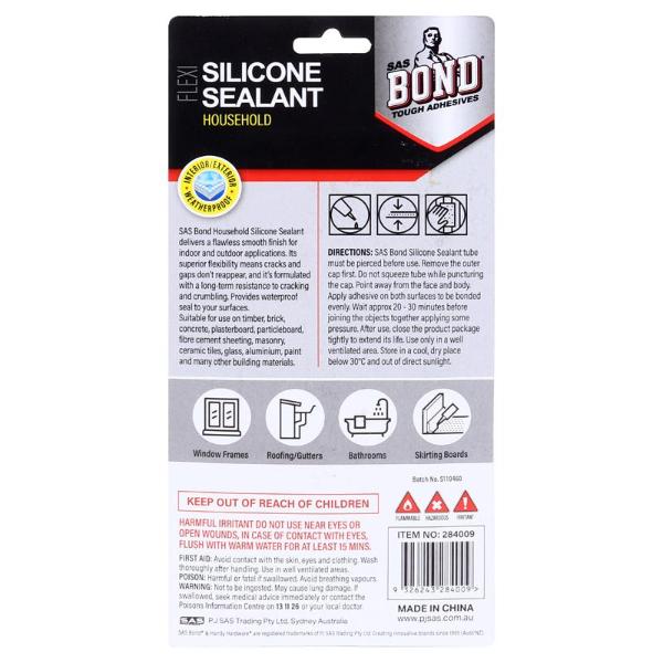 Silicone Dries Clear Sealant Household - 110ml - Image 3
