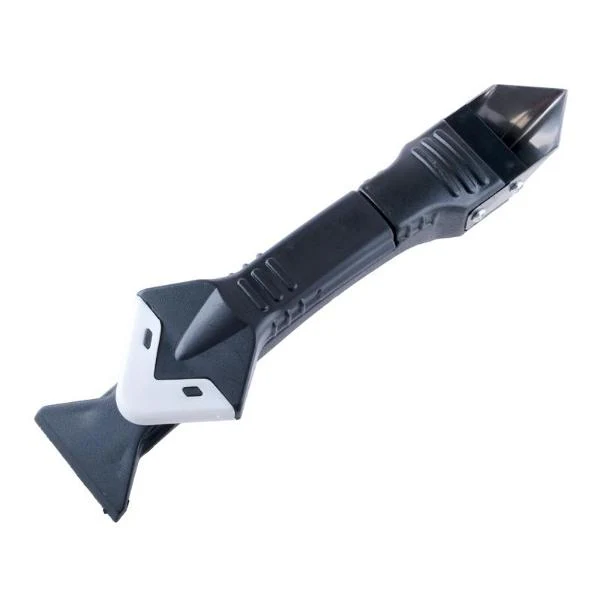 Black 3 In 1 Silicone Trowel & Scraper With 5 Pads - Image 2