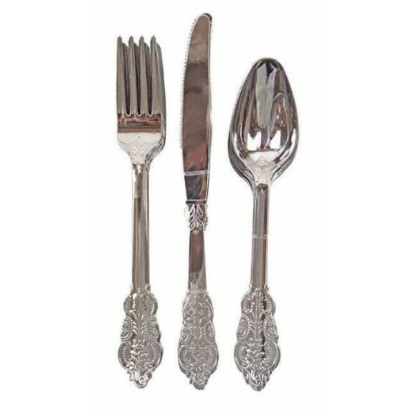 12 Pack Silver Cutlery Sets