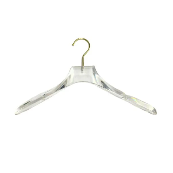 Single Clear Coat Hanger - 4cm