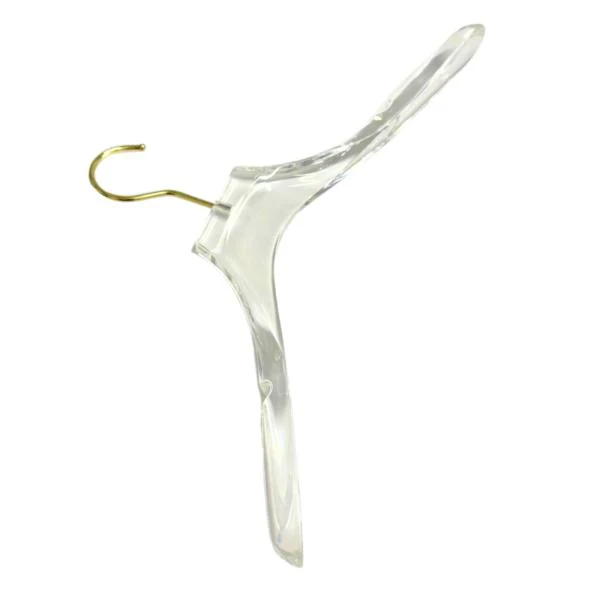 Single Clear Coat Hanger - 4cm - Image 2