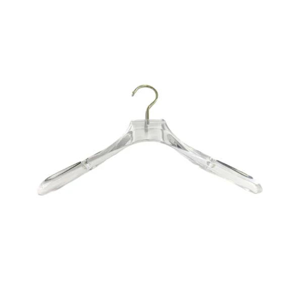 Single Clear Coat Hanger - 4cm - Image 3