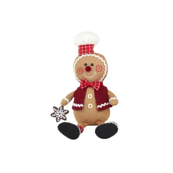 Sitting G'Bread w/ Tart Hat Fab 48cm Mul