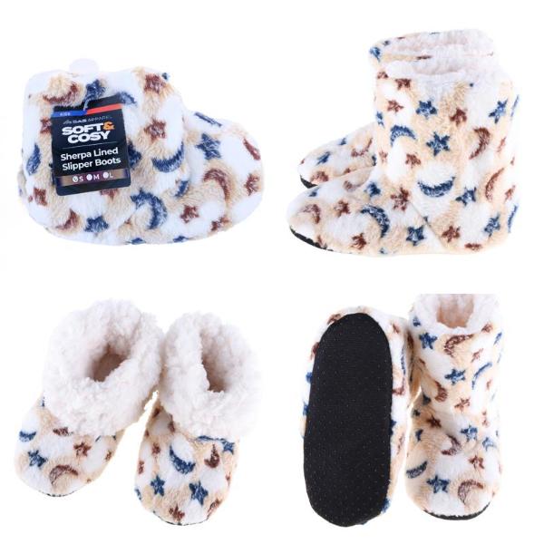 Kids Sherpa Lined Sky Boots Slippers - Image 2