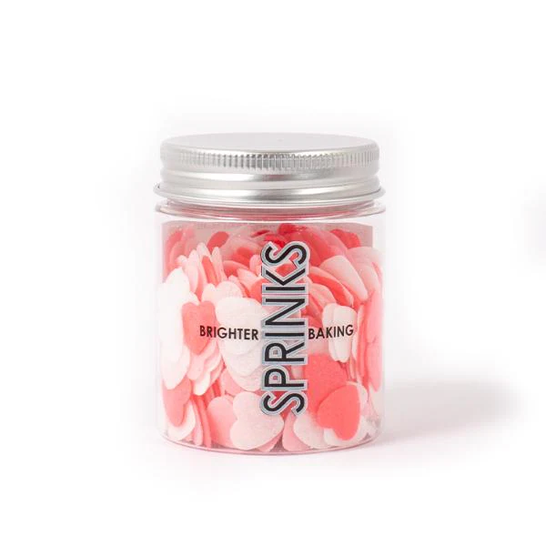 Sprinks Small Valentine Hearts Wafer Decorations - 9g