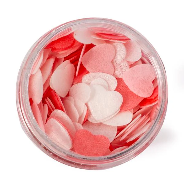 Sprinks Small Valentine Hearts Wafer Decorations - 9g - Image 2