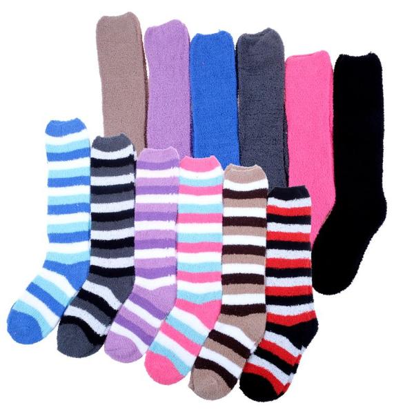 2 Pack Women Microfibre Knee High Socks - 52cm - Image 3
