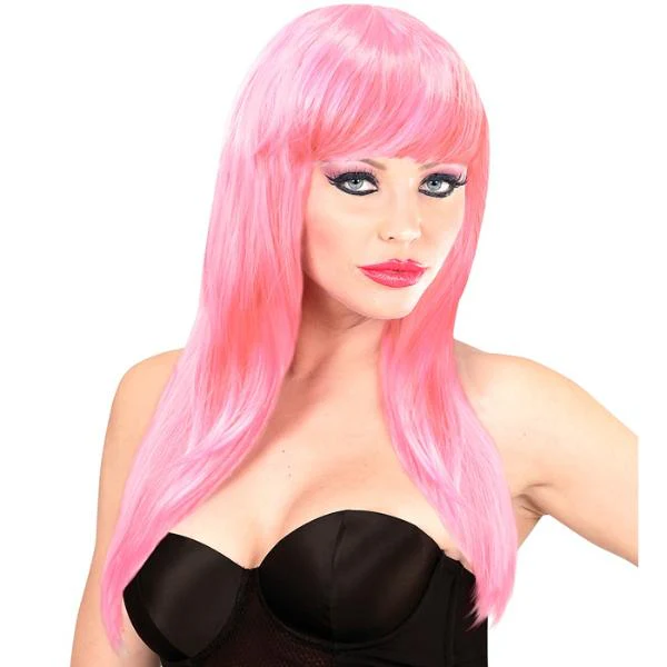 Soft Pink Vogue Wig In Polybag