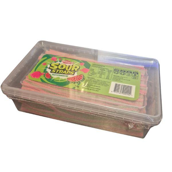 Watermelon Sour Straps Lollinuts - 1kg
